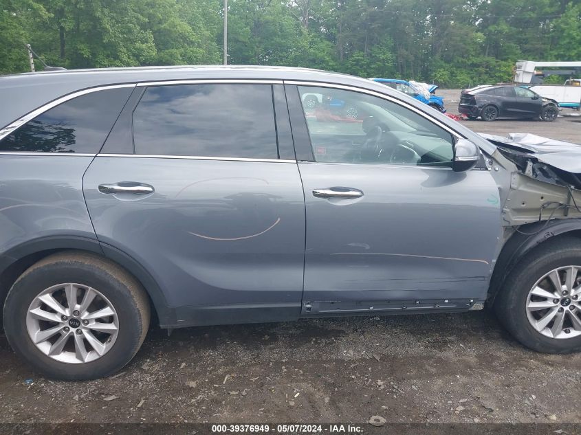 2019 Kia Sorento 2.4L L VIN: 5XYPG4A39KG601186 Lot: 39376949