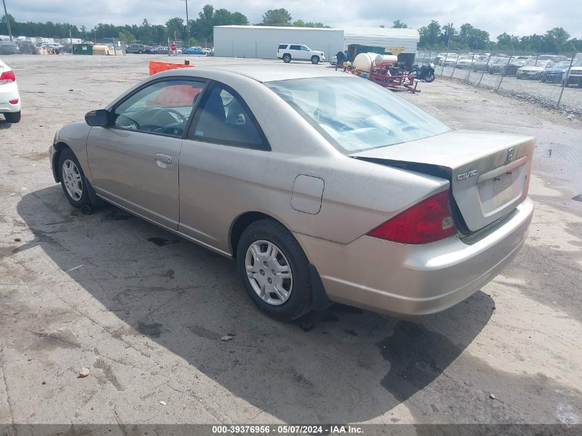 2002 Honda Civic Lx VIN: 1HGEM22512L006956 Lot: 39376956