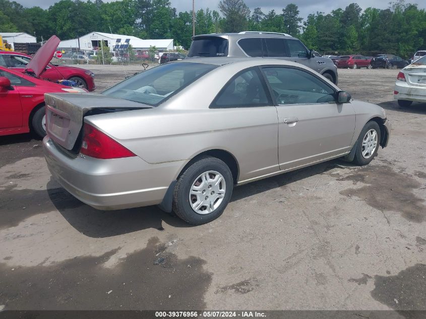 2002 Honda Civic Lx VIN: 1HGEM22512L006956 Lot: 39376956