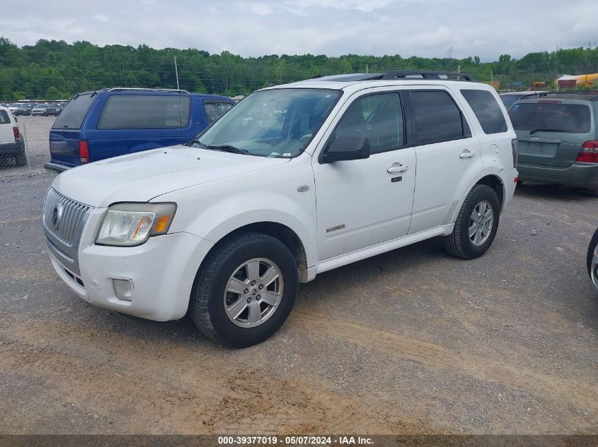 2008 Mercury Mariner V6 VIN: 4M2CU81128KJ20819 Lot: 39377019