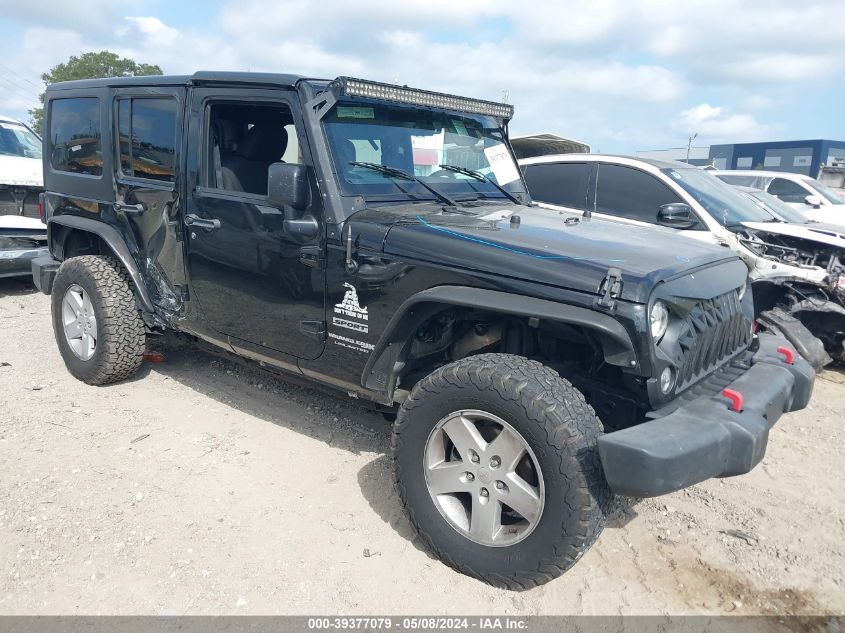 2018 Jeep Wrangler Jk Unlimited Sport S 4X4 VIN: 1C4BJWDG0JL821793 Lot: 39377079