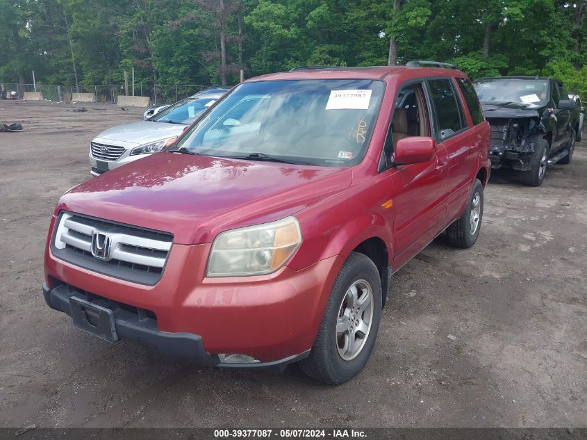 2006 Honda Pilot Ex-L VIN: 2HKYF185X6H511251 Lot: 39377087