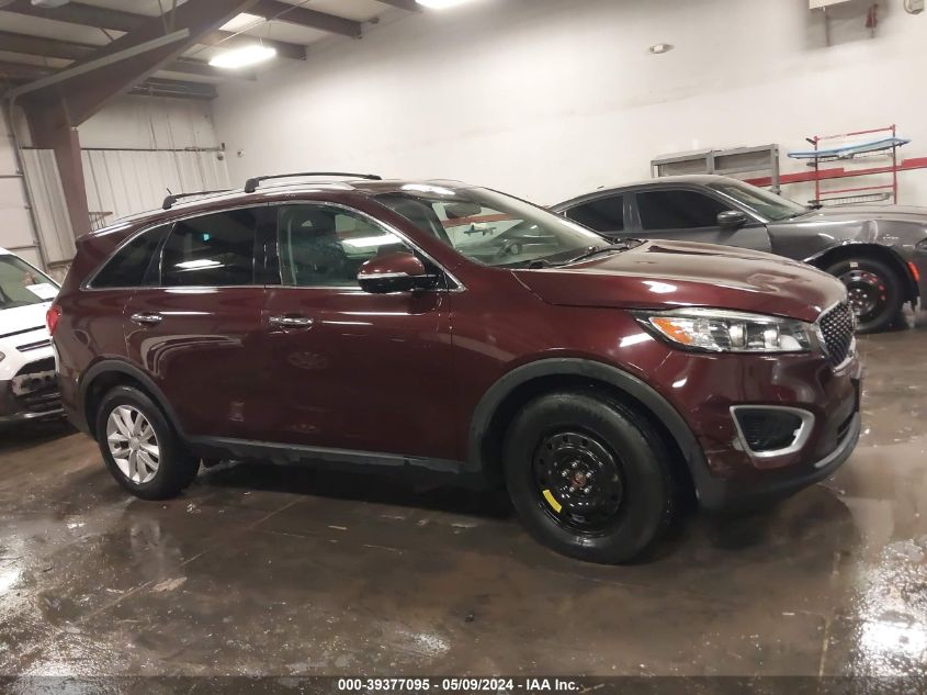 2017 Kia Sorento 3.3L Lx VIN: 5XYPGDA50HG326740 Lot: 39377095