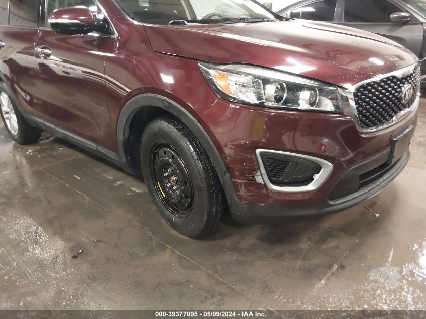2017 Kia Sorento 3.3L Lx VIN: 5XYPGDA50HG326740 Lot: 39377095