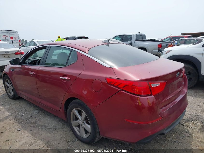 2015 Kia Optima Lx VIN: 5XXGM4A70FG391180 Lot: 39377102