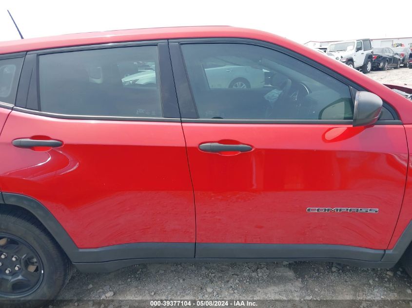 2020 Jeep Compass Sport Fwd VIN: 3C4NJCAB1LT170153 Lot: 39377104