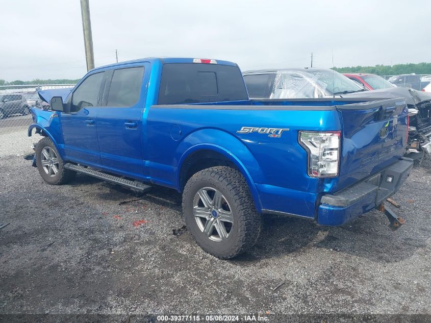 2018 Ford F-150 Xlt VIN: 1FTFW1E56JFB48543 Lot: 39377115