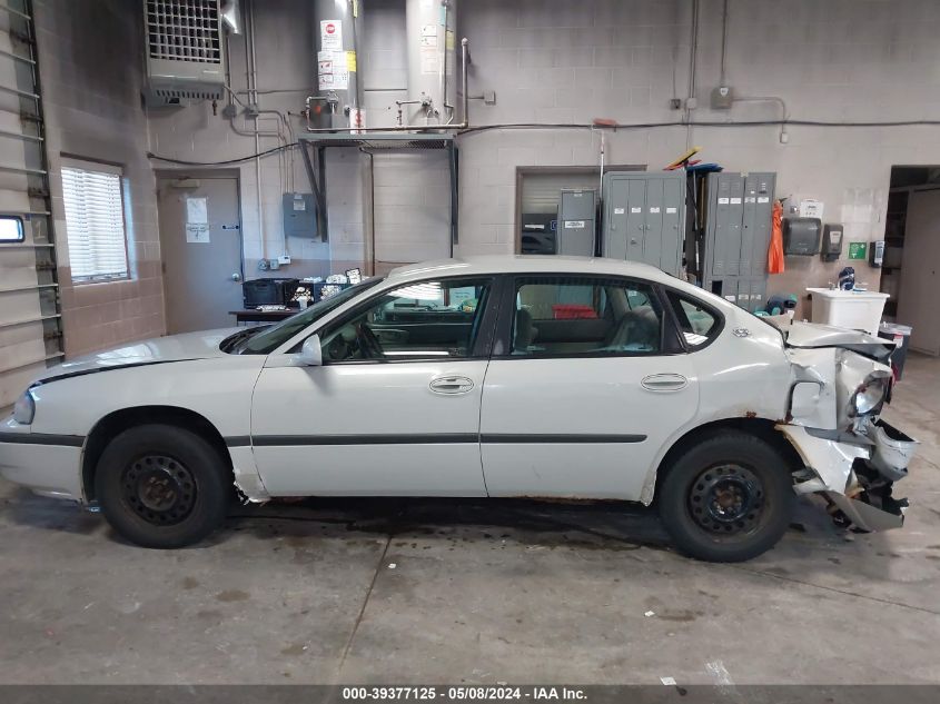 2003 Chevrolet Impala Police VIN: 2G1WF55KX39372240 Lot: 39377125