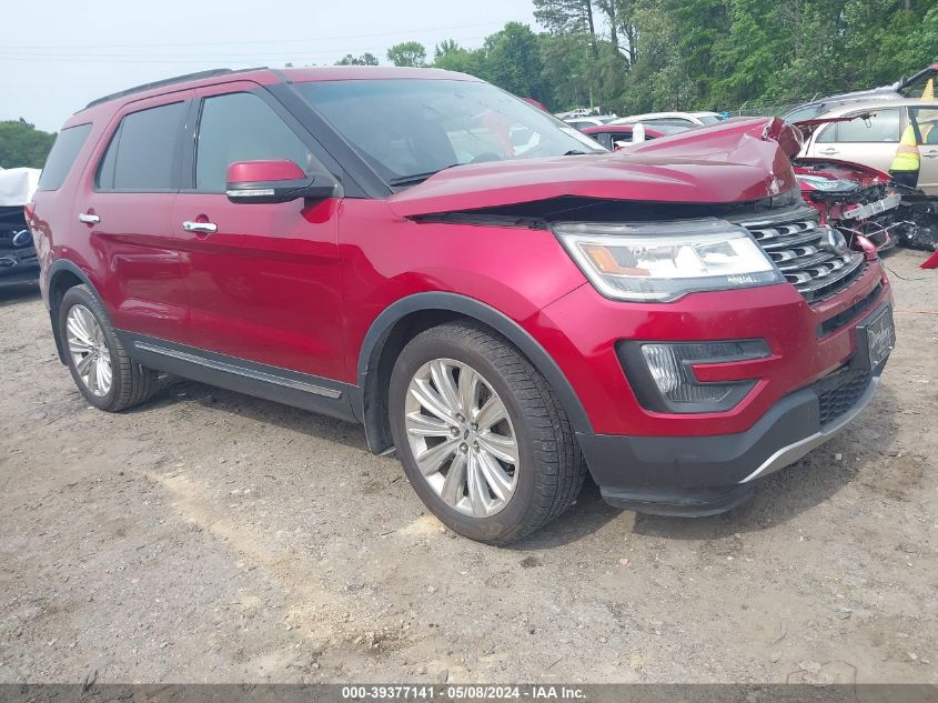 2016 Ford Explorer Limited VIN: 1FM5K7F8XGGA68891 Lot: 39377141