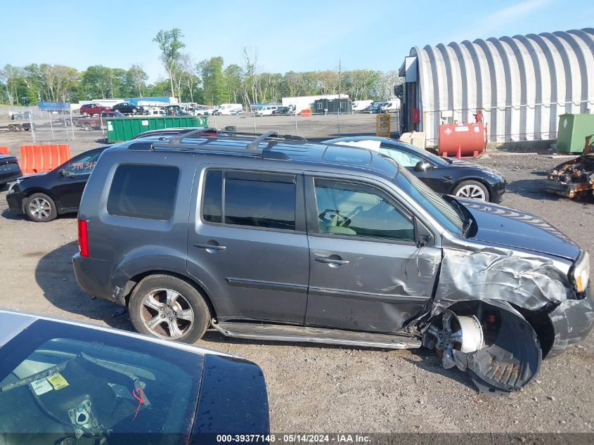 2012 Honda Pilot Ex-L VIN: 5FNYF4H51CB038299 Lot: 39377148