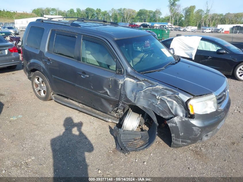 2012 Honda Pilot Ex-L VIN: 5FNYF4H51CB038299 Lot: 39377148