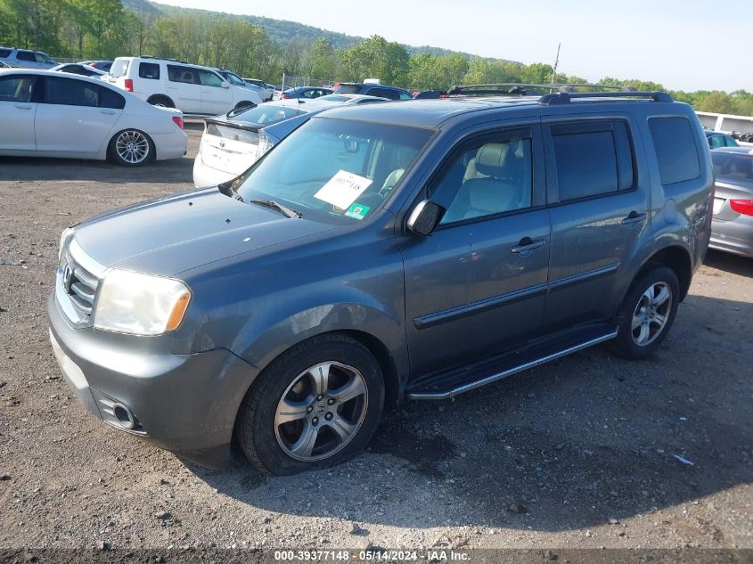 2012 Honda Pilot Ex-L VIN: 5FNYF4H51CB038299 Lot: 39377148