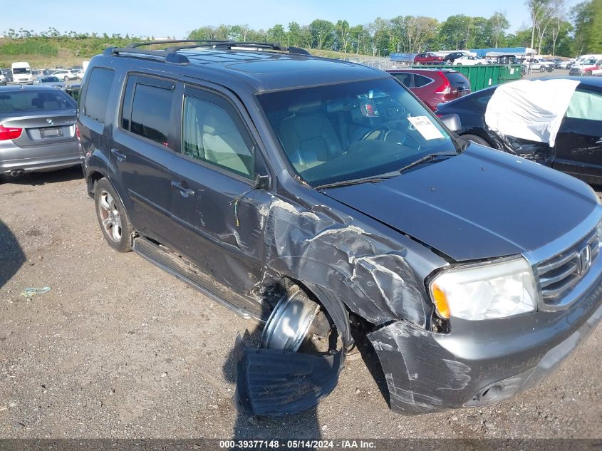 2012 Honda Pilot Ex-L VIN: 5FNYF4H51CB038299 Lot: 39377148