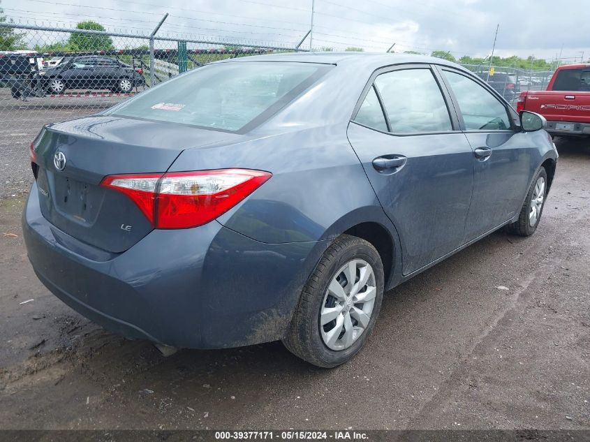 2014 Toyota Corolla Le VIN: 5YFBURHE0EP156294 Lot: 39377171