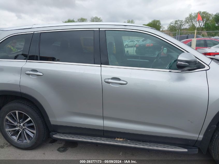 2019 TOYOTA HIGHLANDER SE/XLE - 5TDKZRFH8KS555004