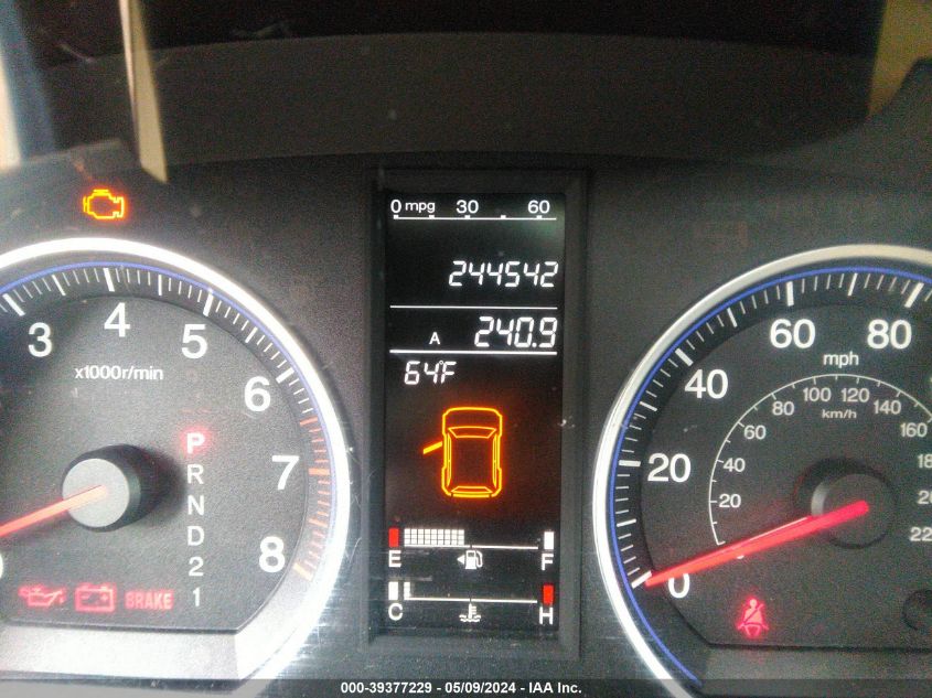 2008 Honda Cr-V Ex-L VIN: JHLRE387X8C014738 Lot: 39377229