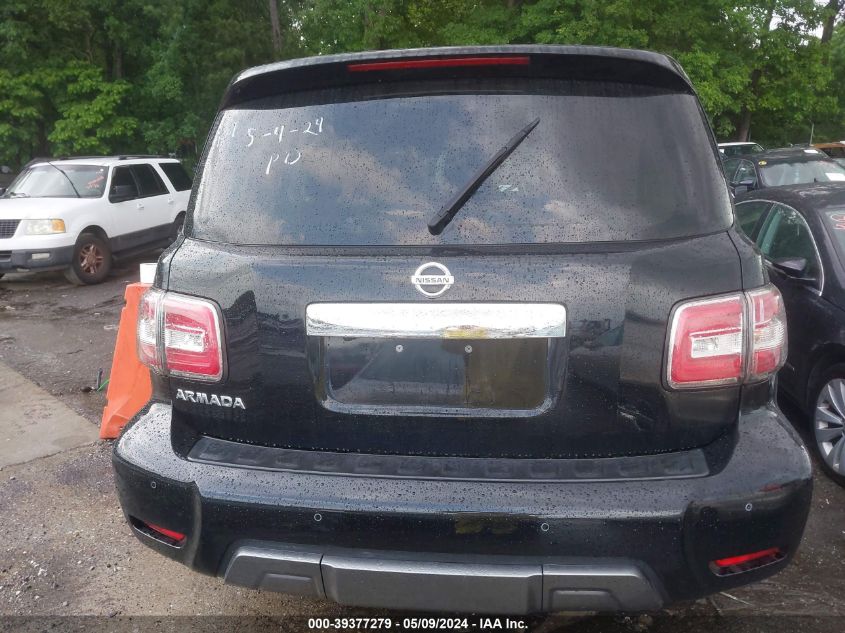 2019 Nissan Armada Sv VIN: JN8AY2ND3K9087111 Lot: 39377279