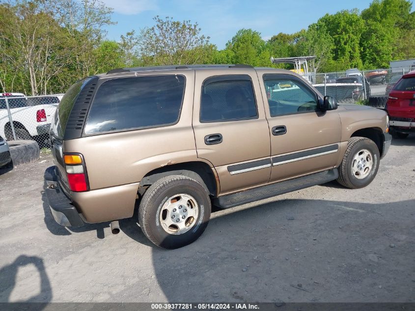 2004 Chevrolet Tahoe Ls VIN: 1GNEC13V54J301803 Lot: 39377281