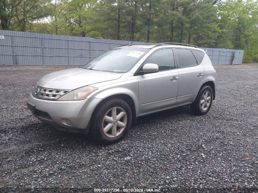 2004 Nissan Murano Se VIN: JN8AZ08W34W340253 Lot: 39377296