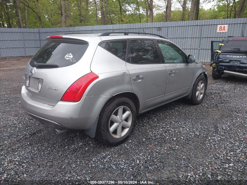 2004 Nissan Murano Se VIN: JN8AZ08W34W340253 Lot: 39377296