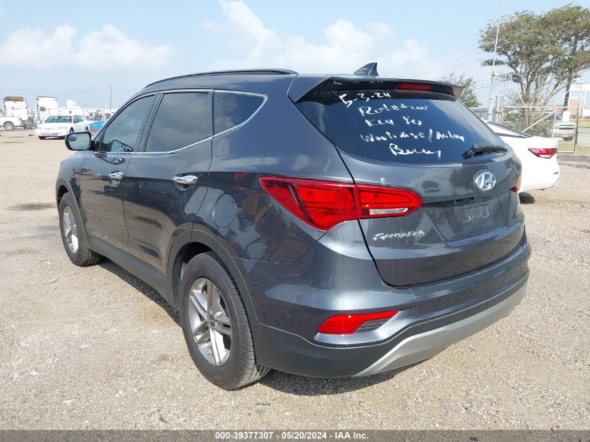 2017 Hyundai Santa Fe Sport 2.4L VIN: 5XYZU3LB3HG490188 Lot: 39377307