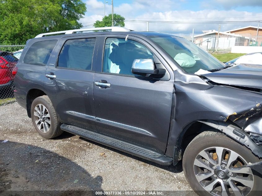 2018 Toyota Sequoia Limited VIN: 5TDJY5G14JS155979 Lot: 39377336