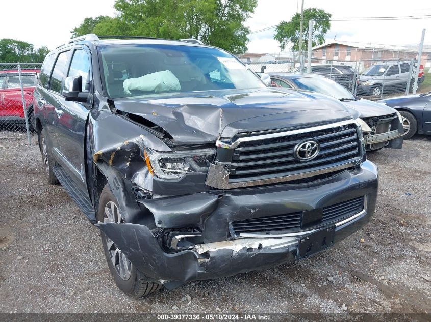 2018 Toyota Sequoia Limited VIN: 5TDJY5G14JS155979 Lot: 39377336