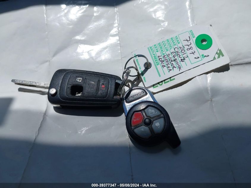 2012 Chevrolet Equinox Ls VIN: 2GNALBEK3C6371593 Lot: 39377347