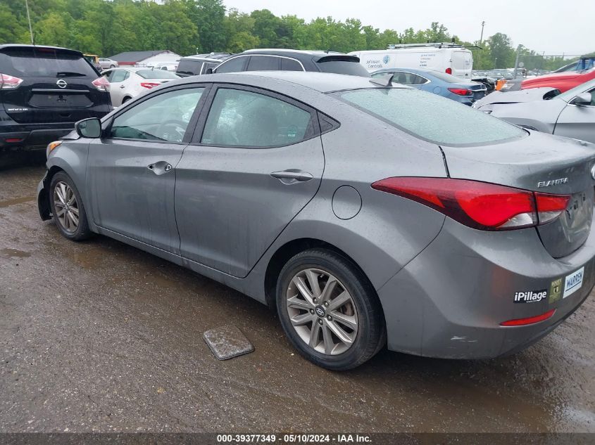 2014 Hyundai Elantra Se VIN: 5NPDH4AE4EH507716 Lot: 39377349