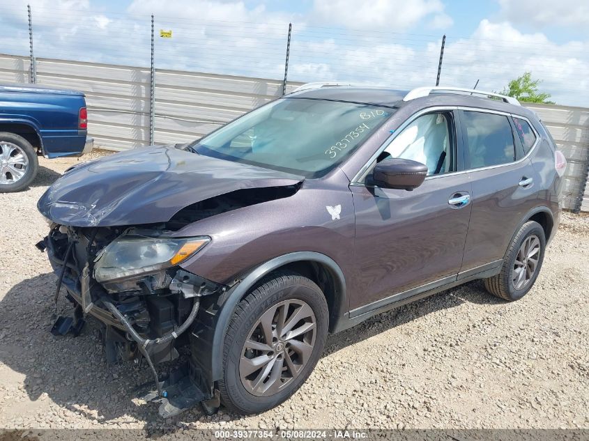 2016 Nissan Rogue Sl VIN: 5N1AT2MV0GC786111 Lot: 39377354