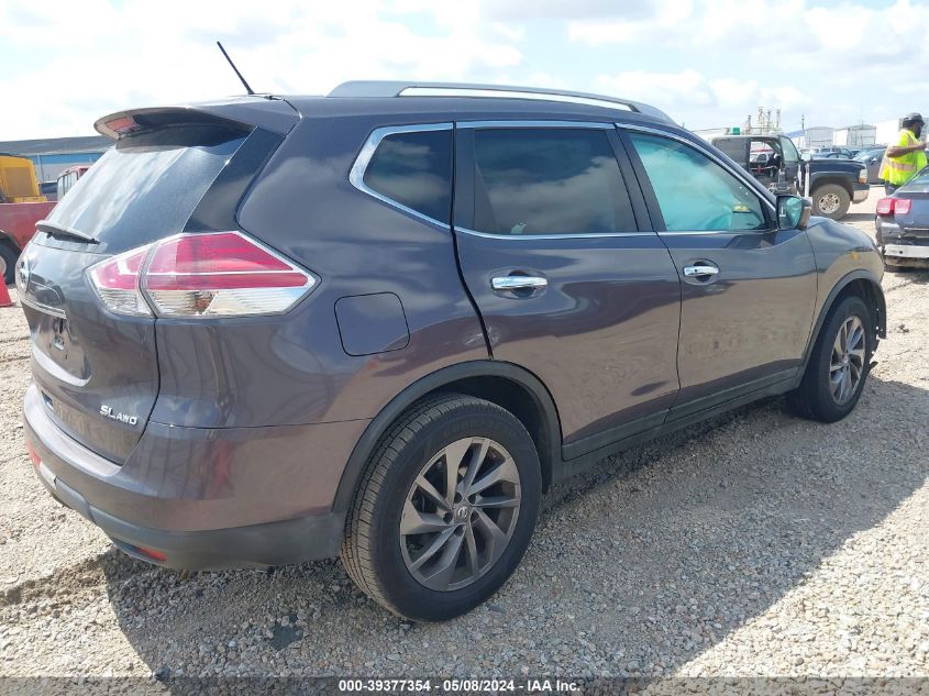 2016 Nissan Rogue Sl VIN: 5N1AT2MV0GC786111 Lot: 39377354