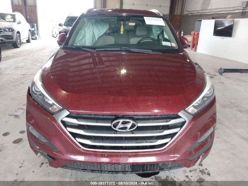 2018 Hyundai Tucson Sel VIN: KM8J3CA49JU643712 Lot: 39377372