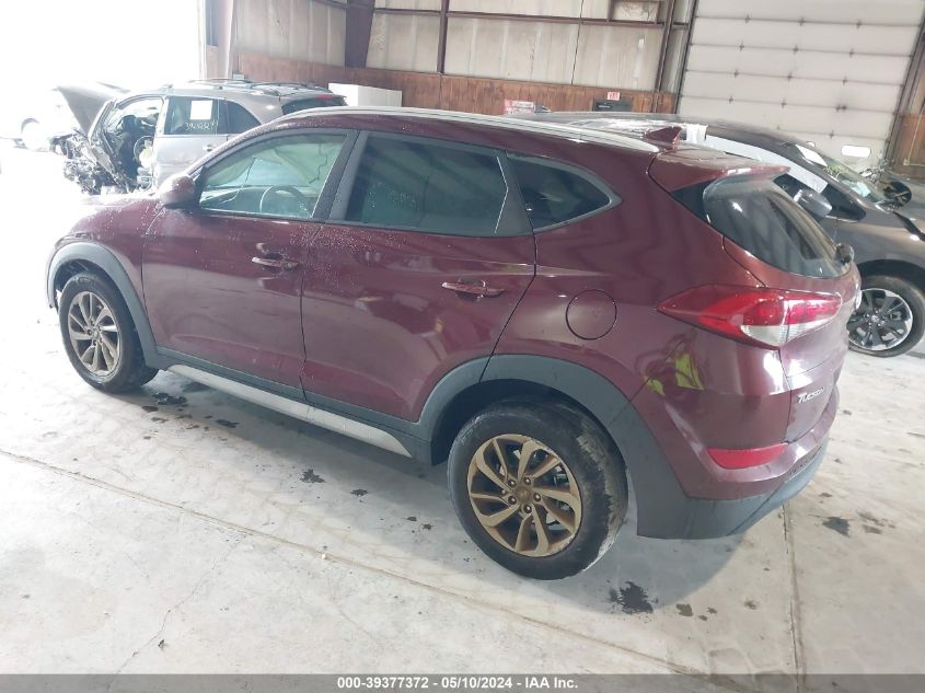 2018 Hyundai Tucson Sel VIN: KM8J3CA49JU643712 Lot: 39377372