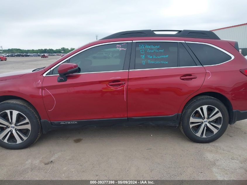 2019 Subaru Outback 3.6R Limited VIN: 4S4BSENC9K3232502 Lot: 39377398