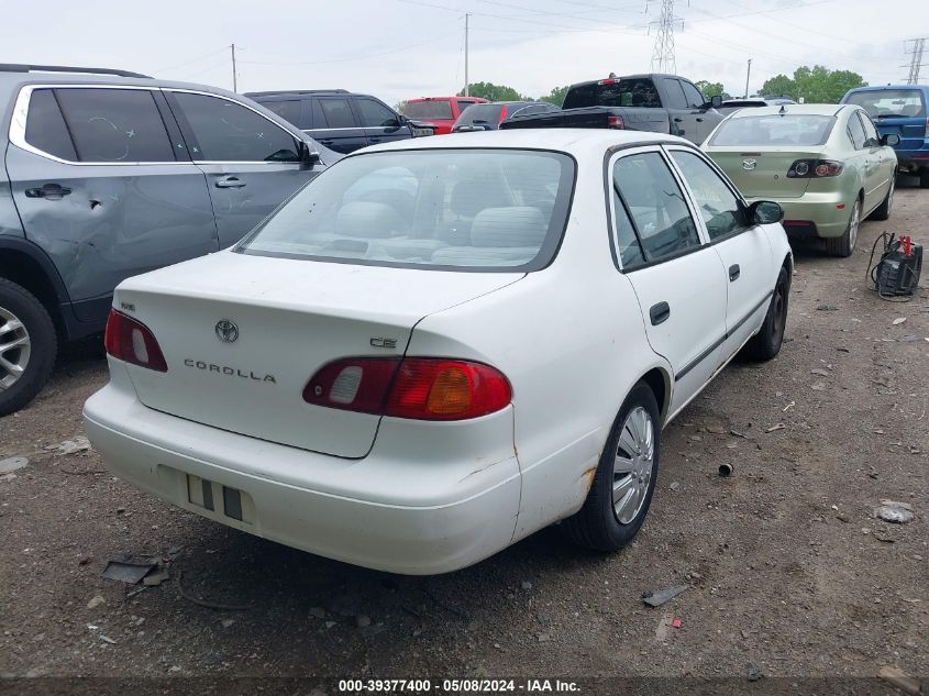 2000 Toyota Corolla Ce VIN: 2T1BR12E0YC352123 Lot: 39377400