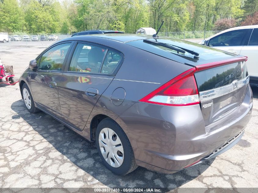 2013 Honda Insight Lx VIN: JHMZE2H59DS003637 Lot: 39377403