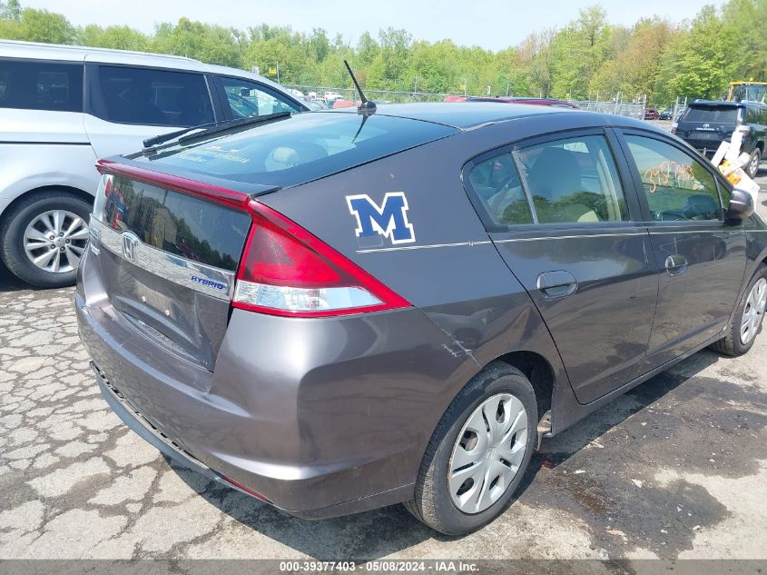 2013 Honda Insight Lx VIN: JHMZE2H59DS003637 Lot: 39377403