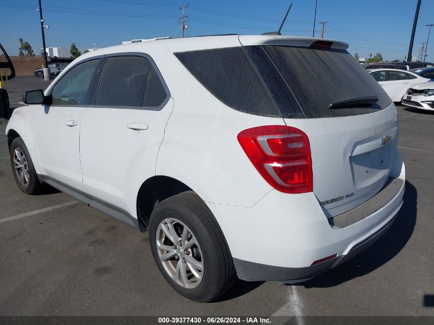 2017 Chevrolet Equinox Ls VIN: 2GNFLEEK4H6303236 Lot: 39377430