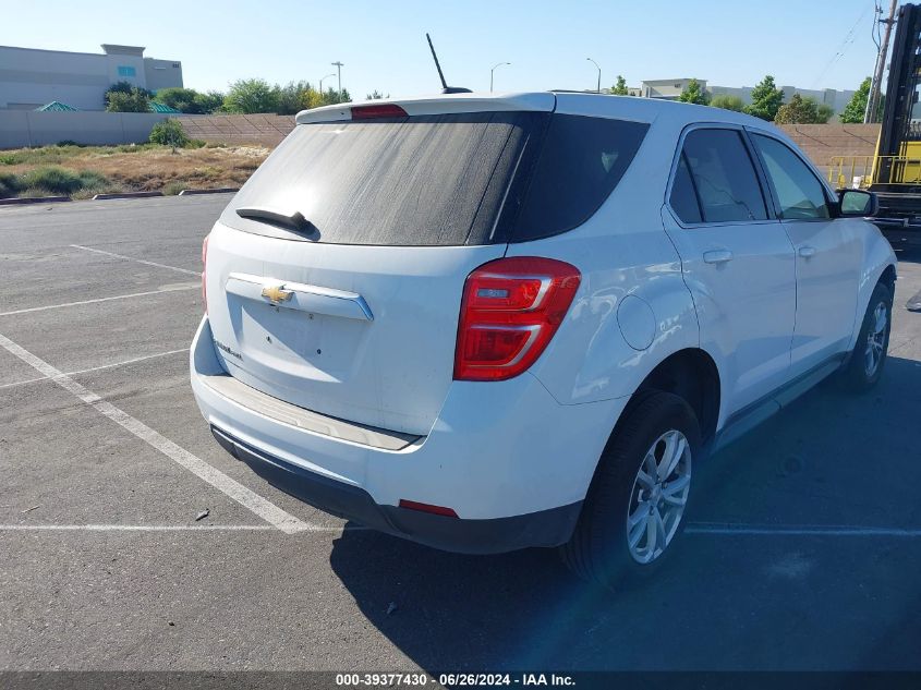 2017 Chevrolet Equinox Ls VIN: 2GNFLEEK4H6303236 Lot: 39377430