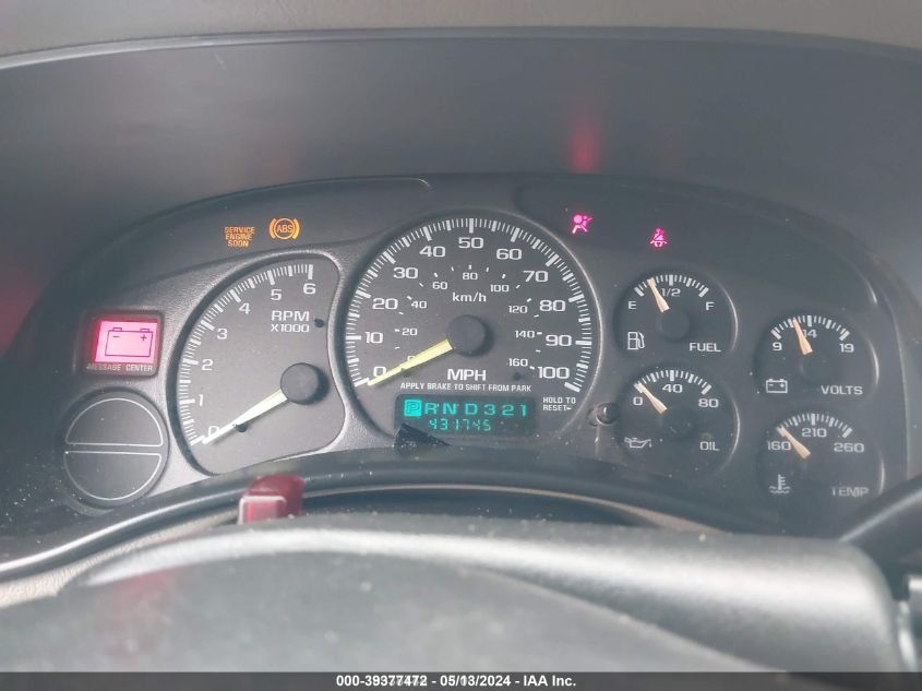 2001 Chevrolet Silverado 1500 Ls VIN: 1GCEK19T41E227196 Lot: 39377472