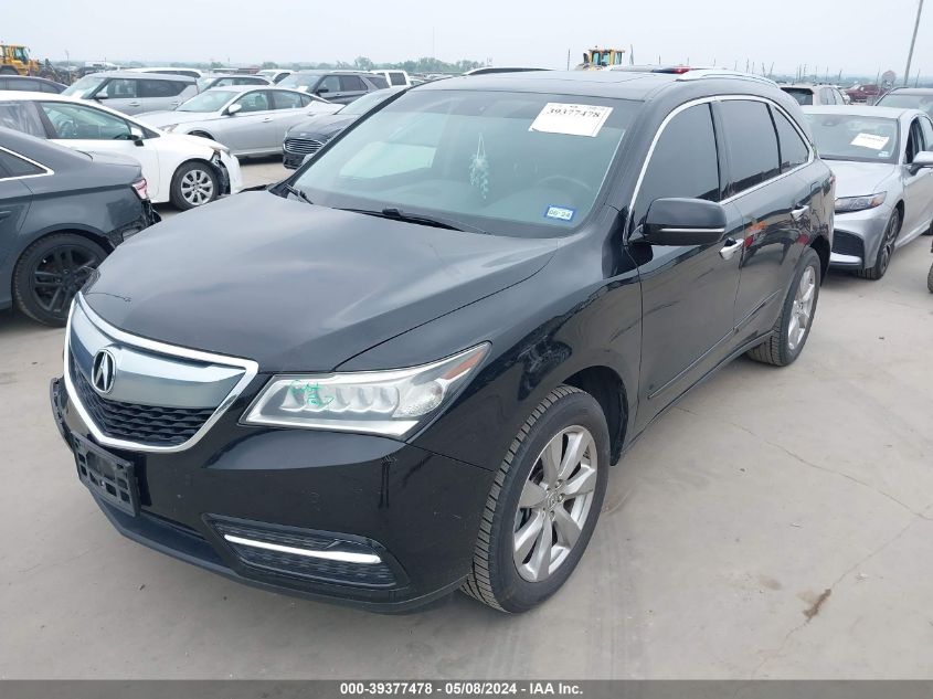 2015 Acura Mdx Advance Pkg W/Entertainment Pkg VIN: 5FRYD3H86FB003934 Lot: 39377478