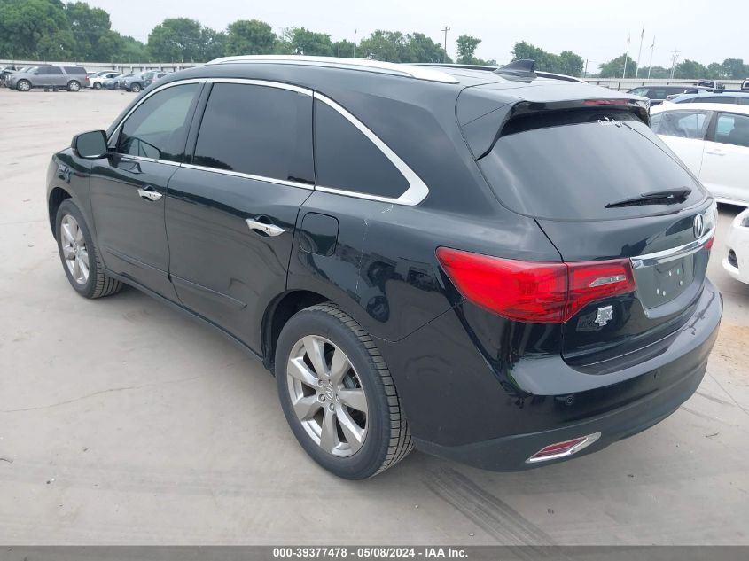 2015 Acura Mdx Advance Pkg W/Entertainment Pkg VIN: 5FRYD3H86FB003934 Lot: 39377478