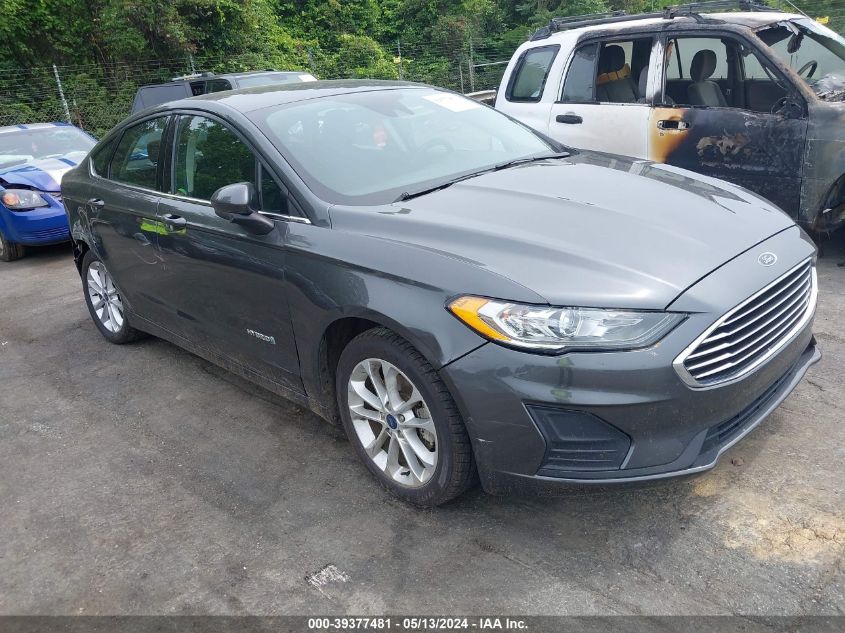 2019 Ford Fusion Hybrid Se VIN: 3FA6P0LUXKR116612 Lot: 39377481