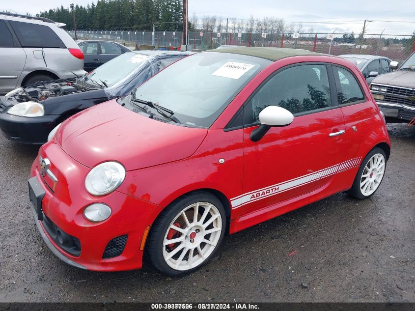 2013 Fiat 500C Abarth VIN: 3C3CFFJH6DT745884 Lot: 39377506