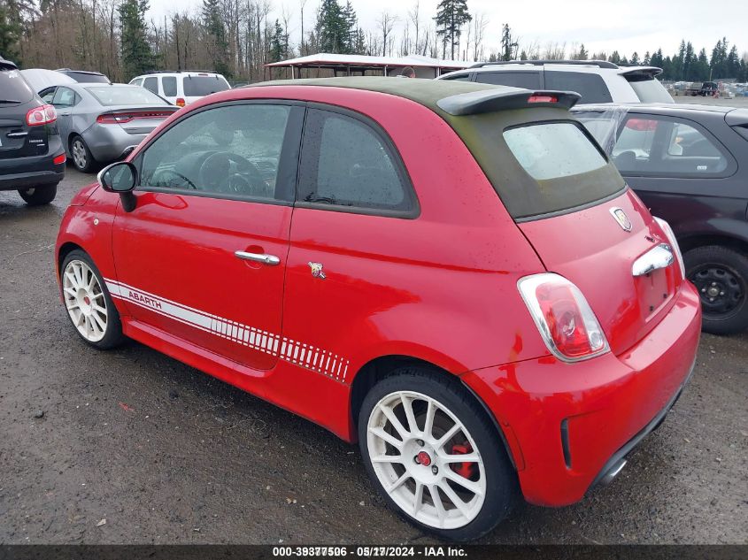 2013 Fiat 500C Abarth VIN: 3C3CFFJH6DT745884 Lot: 39377506