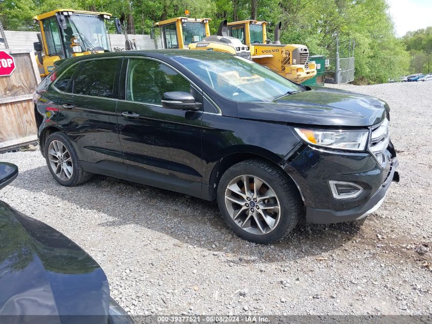 2017 Ford Edge Titanium VIN: 2FMPK4K86HBC52988 Lot: 39377521