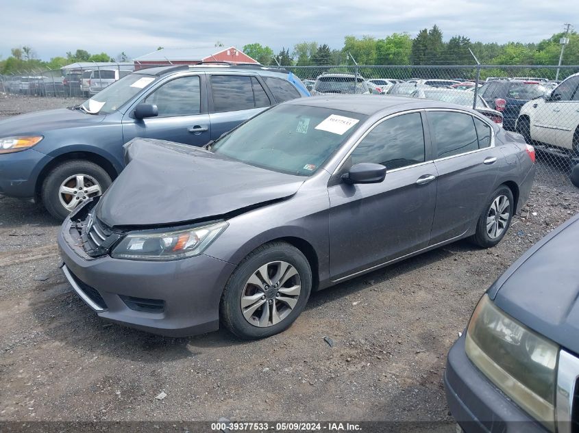 2014 Honda Accord Lx VIN: 1HGCR2F39EA031413 Lot: 39377533