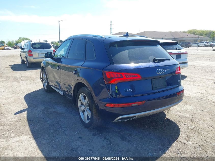 2018 Audi Q5 2.0T Premium/2.0T Tech Premium VIN: WA1ANAFY6J2005910 Lot: 39377545