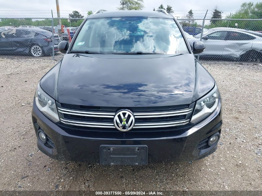 2013 Volkswagen Tiguan Se VIN: WVGBV3AX3DW626597 Lot: 39377550