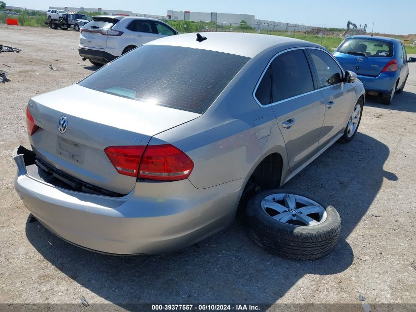 2012 Volkswagen Passat 2.5L Se VIN: 1VWBP7A33CC094347 Lot: 39377557